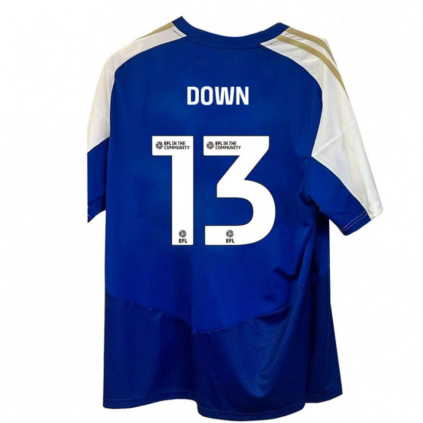 Danxen Men Sam Down #13 Blue White Gold Away Jersey 2025/26 T-Shirt