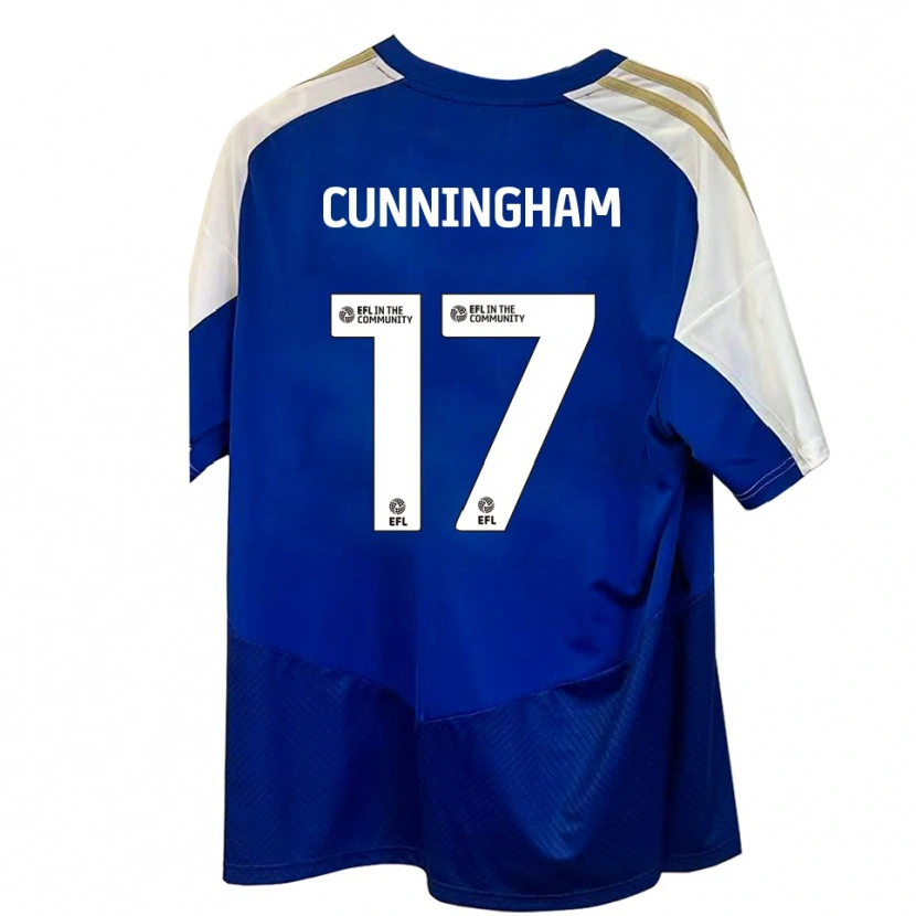 Danxen Men Zoe Cunningham #17 Blue White Gold Away Jersey 2025/26 T-Shirt