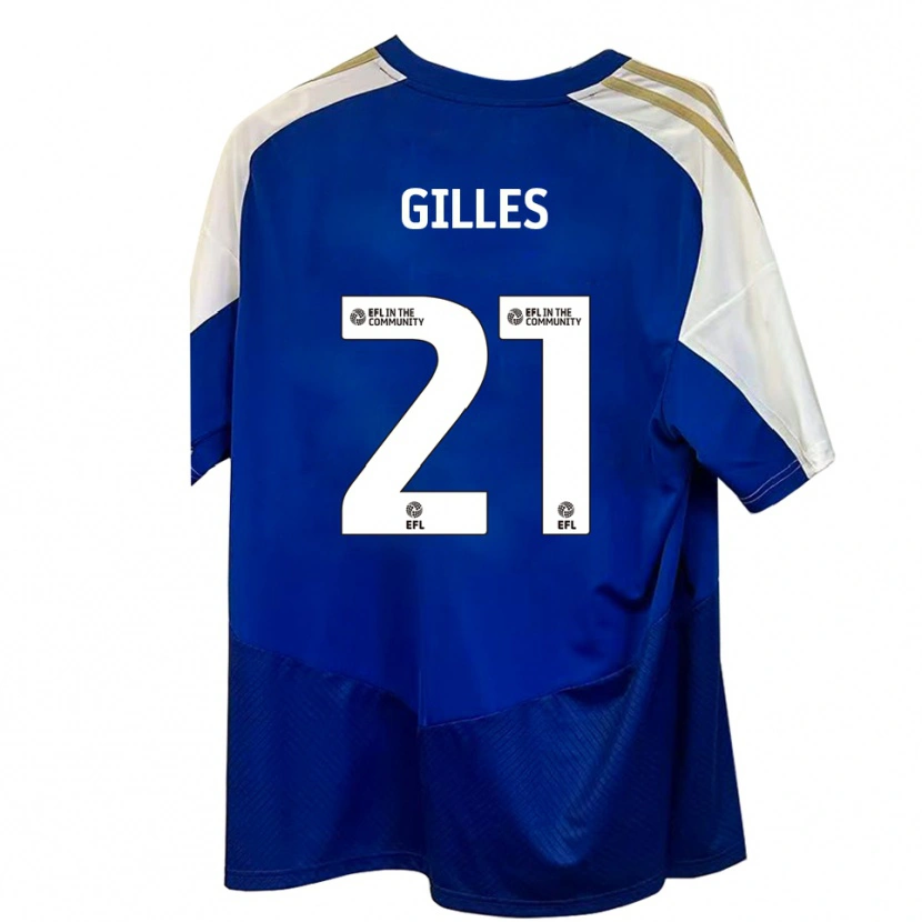 Danxen Men Sophie Gilles #21 Blue White Gold Away Jersey 2025/26 T-Shirt
