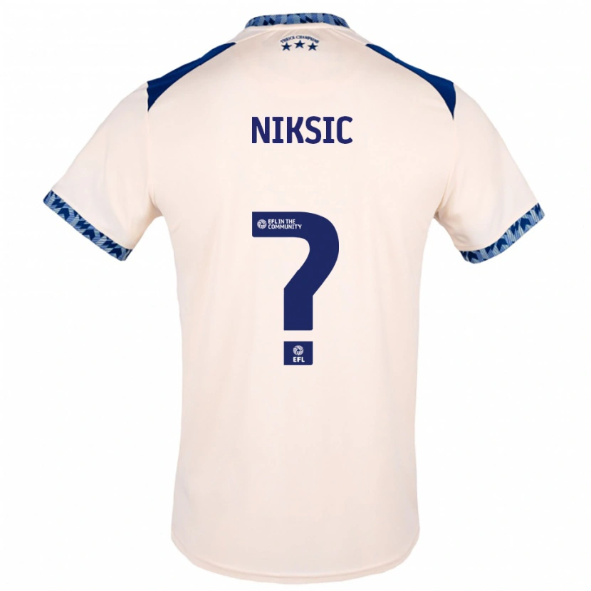 Danxen Men Hasan Niksic #0 Off White Navy Away Jersey 2025/26 T-Shirt