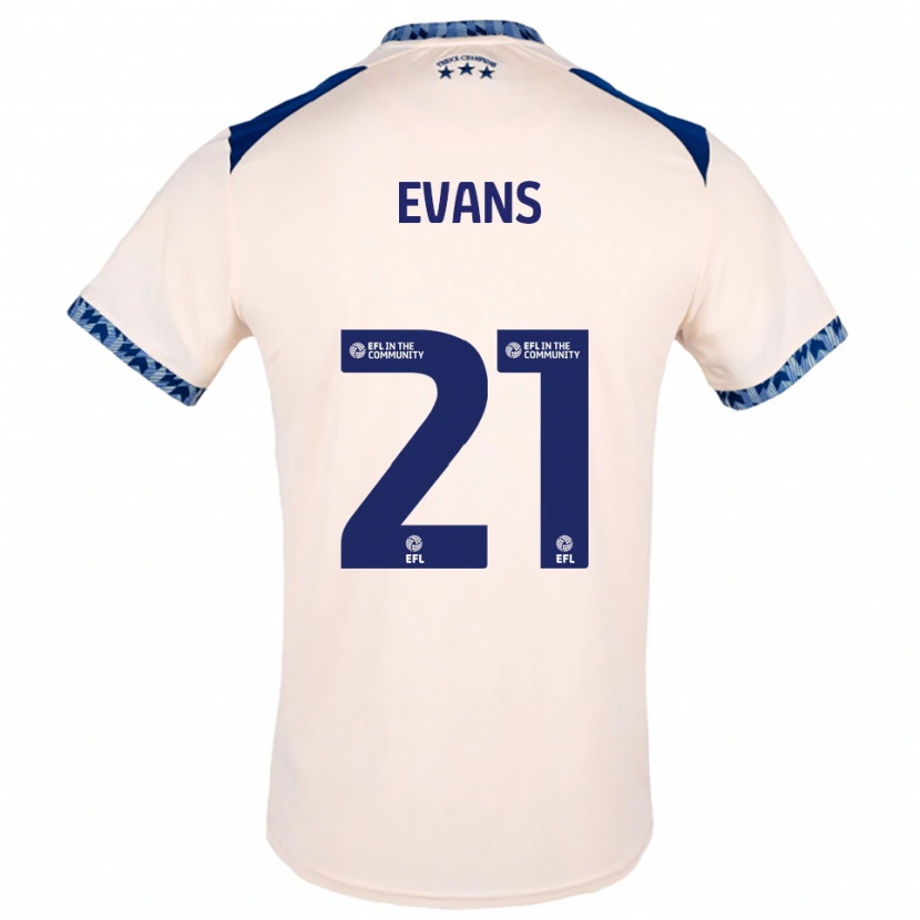 Danxen Men Antony Evans #21 Off White Navy Away Jersey 2025/26 T-Shirt