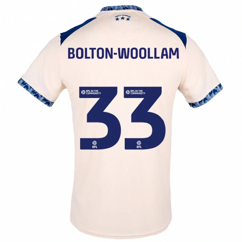 Danxen Men Kacey Bolton-Woollam #33 Off White Navy Away Jersey 2025/26 T-Shirt
