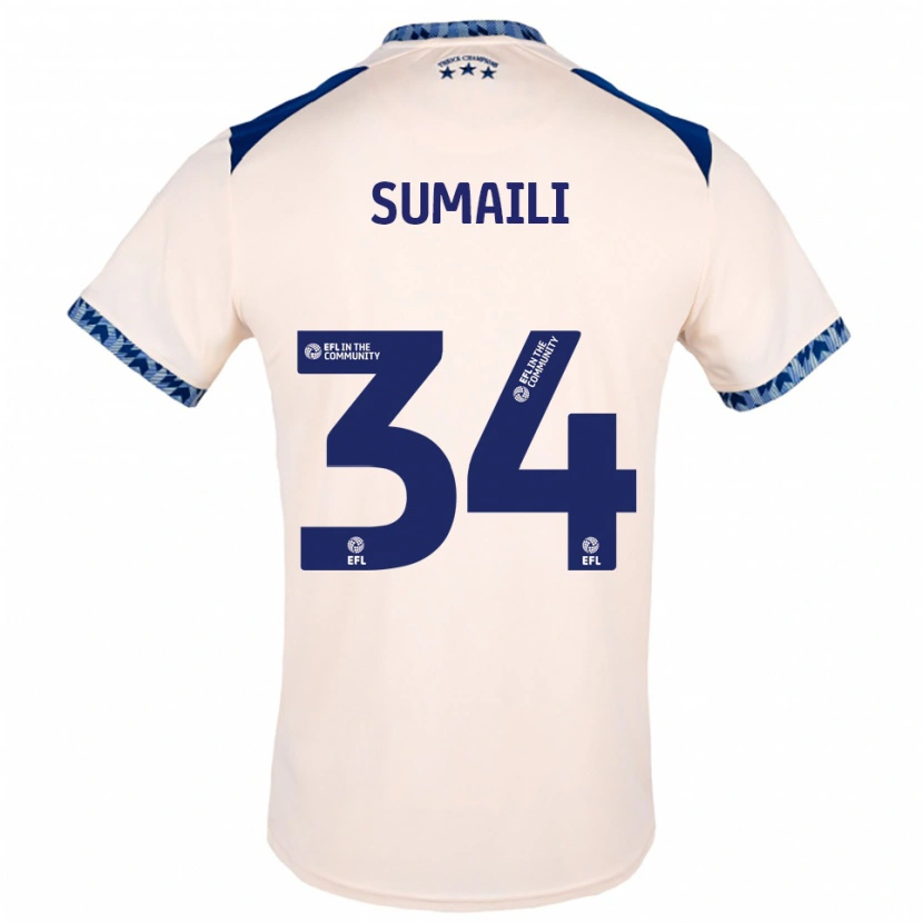 Danxen Men Falone Sumaili #34 Off White Navy Away Jersey 2025/26 T-Shirt