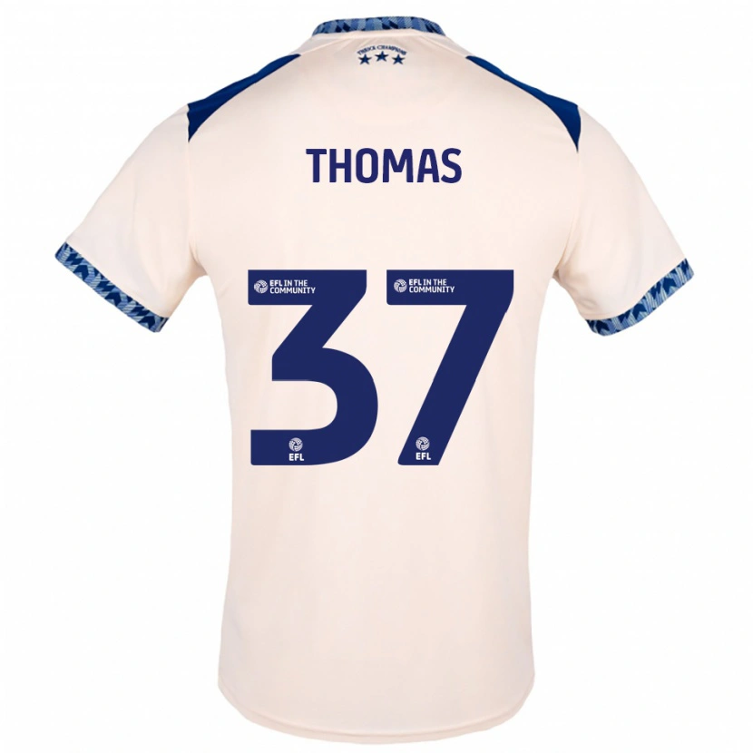 Danxen Men Peter Thomas #37 Off White Navy Away Jersey 2025/26 T-Shirt