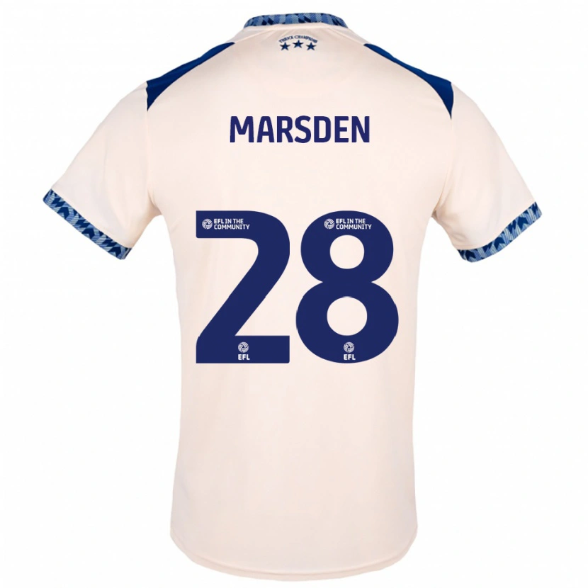 Danxen Men Brooke Marsden #28 Off White Navy Away Jersey 2025/26 T-Shirt