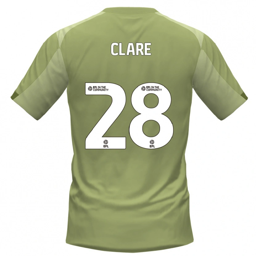 Danxen Men Sean Clare #28 Sage Champagne Away Jersey 2025/26 T-Shirt