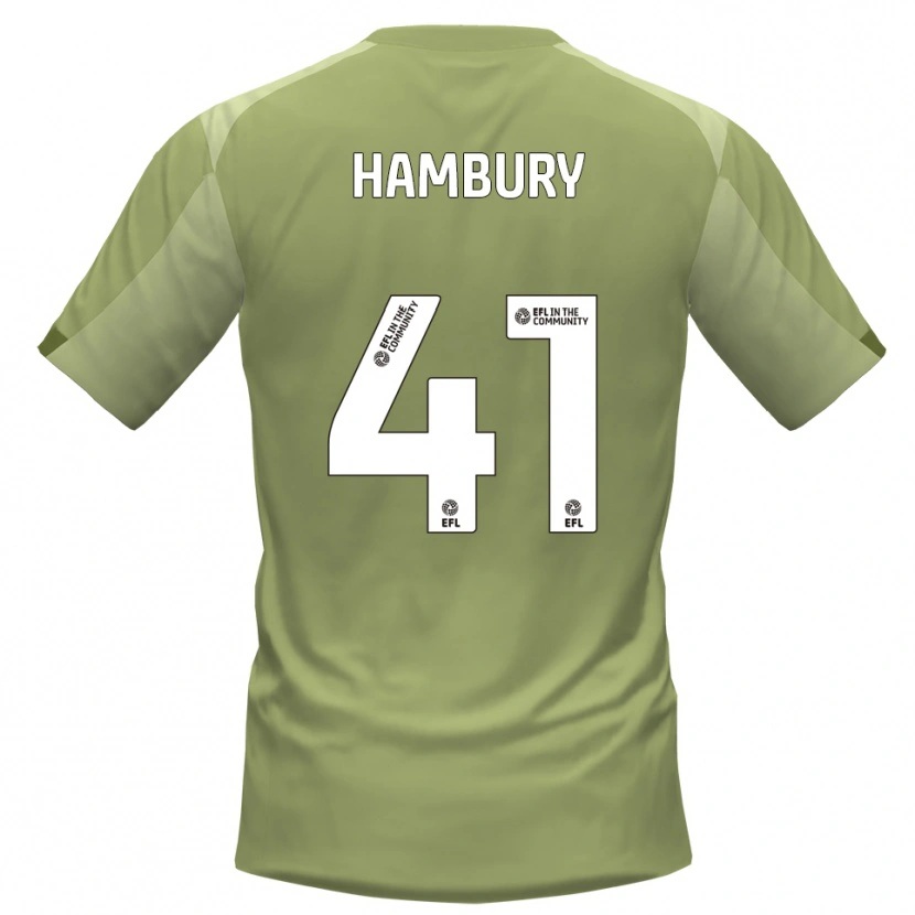 Danxen Men Zack Hambury #41 Sage Champagne Away Jersey 2025/26 T-Shirt