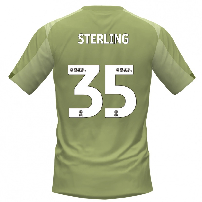 Danxen Men Aaron Sterling #35 Sage Champagne Away Jersey 2025/26 T-Shirt