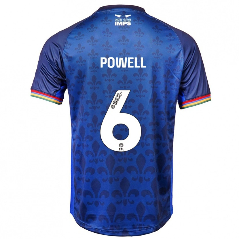Danxen Men Darryl Powell #6 Blue Navy Away Jersey 2025/26 T-Shirt