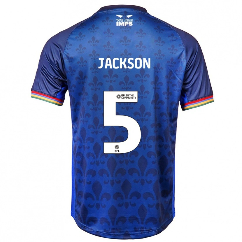 Danxen Men Adam Jackson #5 Blue Navy Away Jersey 2025/26 T-Shirt