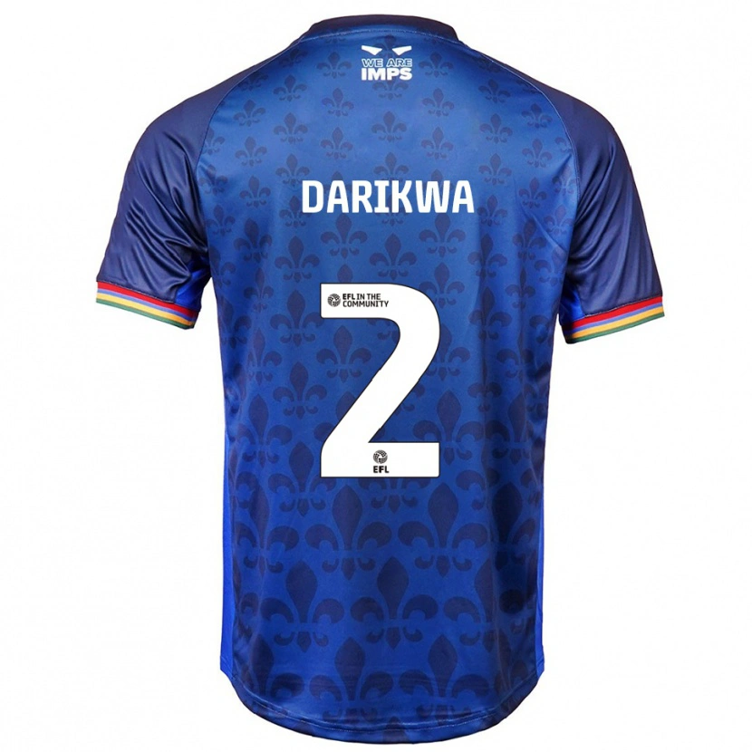 Danxen Men Tendayi Darikwa #2 Blue Navy Away Jersey 2025/26 T-Shirt