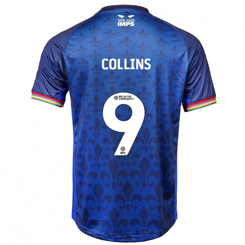 Danxen Men James Collins #9 Blue Navy Away Jersey 2025/26 T-Shirt