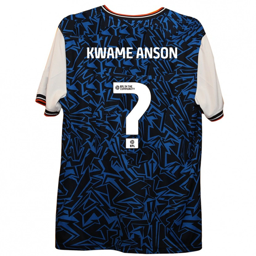 Danxen Men Enoch Kwame Anson #0 Blue Black White Away Jersey 2025/26 T-Shirt