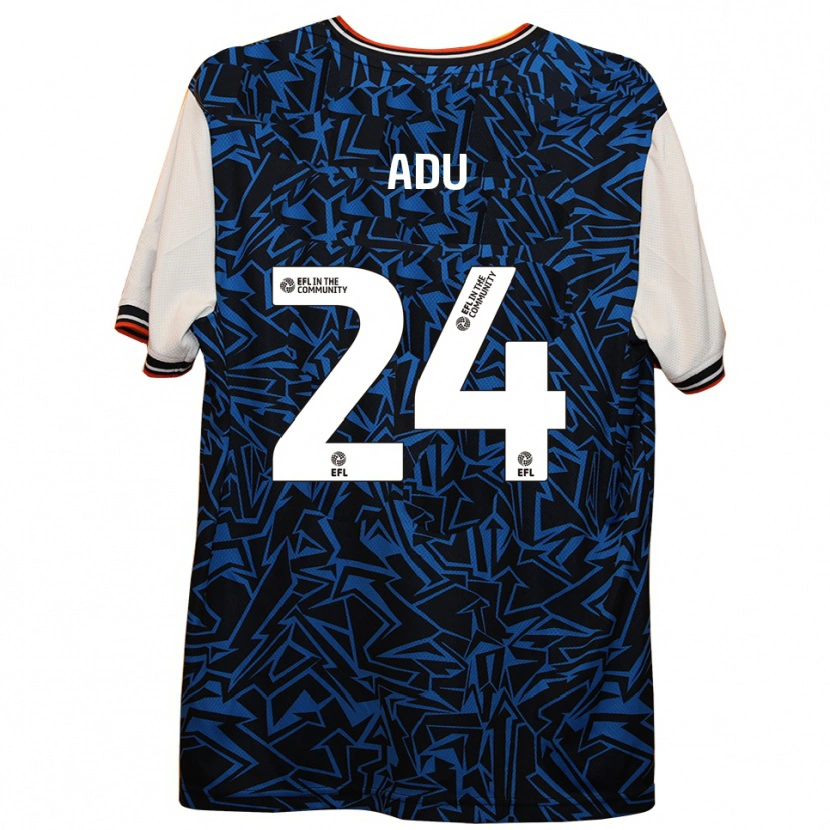 Danxen Men Bridget Adu #24 Blue Black White Away Jersey 2025/26 T-Shirt