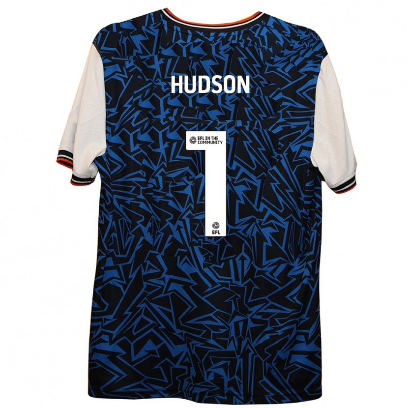 Danxen Men Sarah Hudson #1 Blue Black White Away Jersey 2025/26 T-Shirt