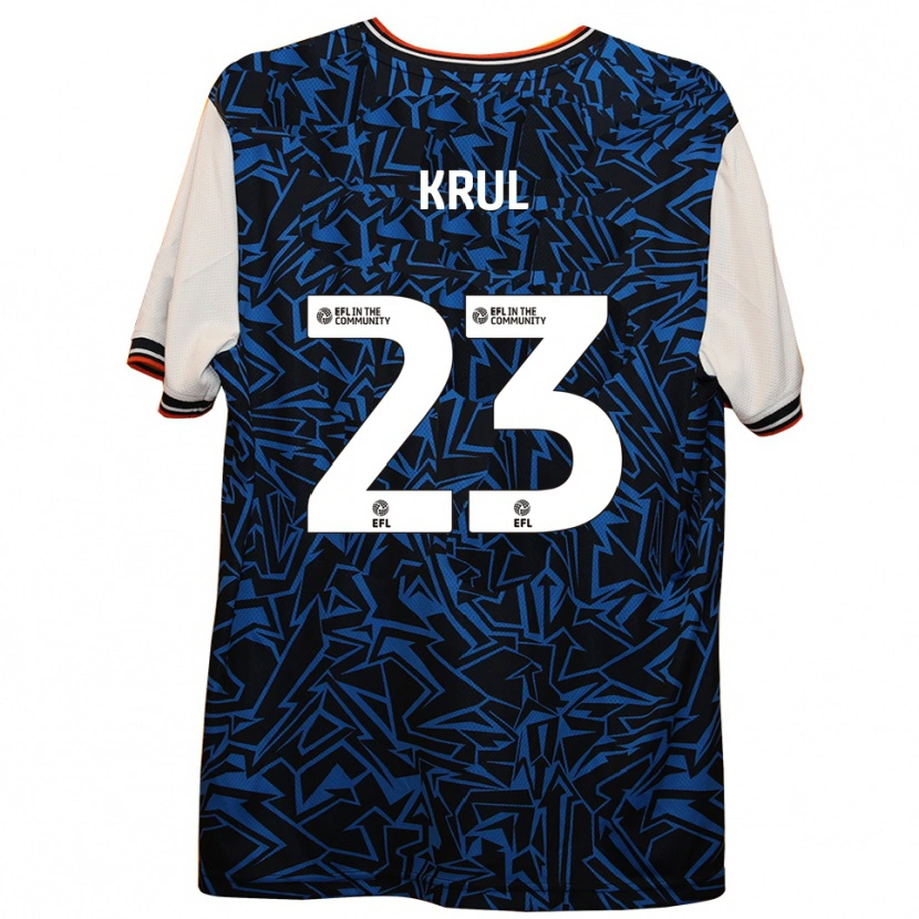 Danxen Men Tim Krul #23 Blue Black White Away Jersey 2025/26 T-Shirt