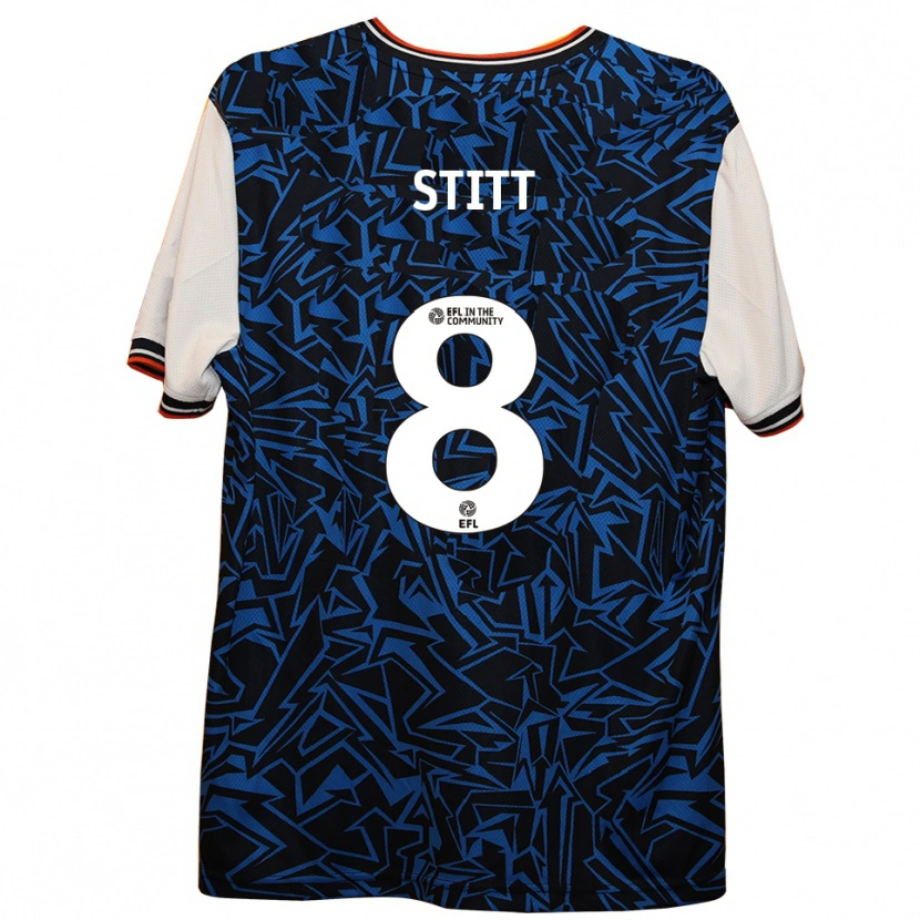 Danxen Men Dylan Stitt #8 Blue Black White Away Jersey 2025/26 T-Shirt