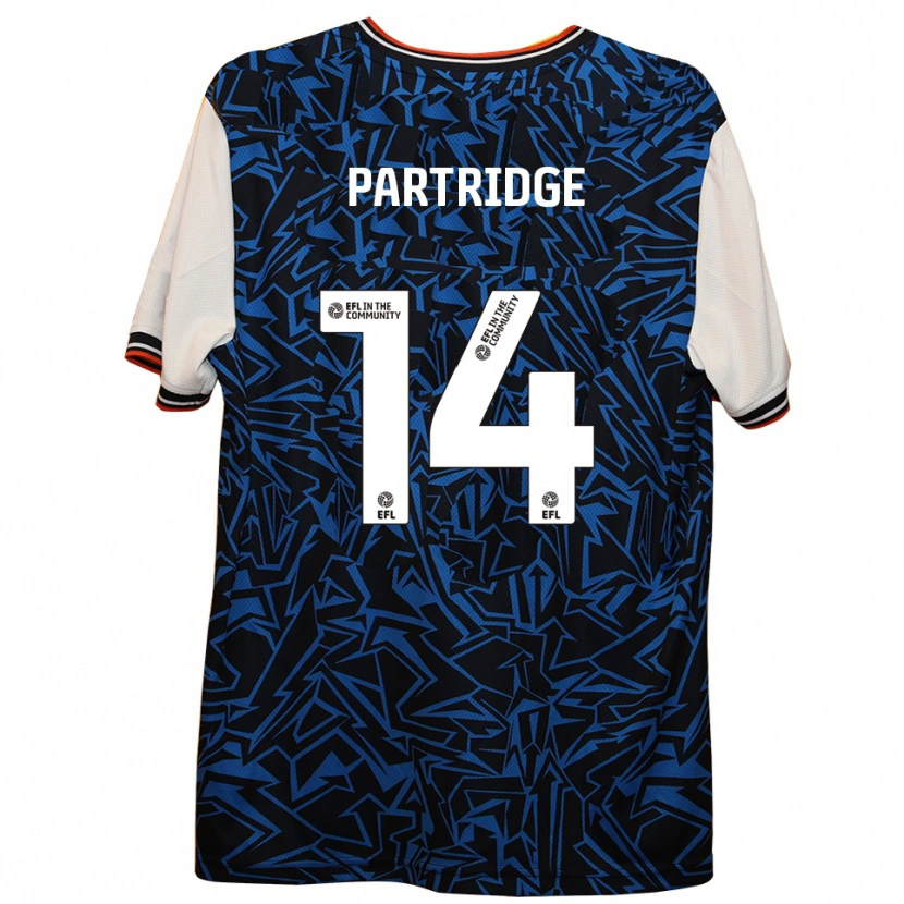 Danxen Men Francesca Partridge #14 Blue Black White Away Jersey 2025/26 T-Shirt