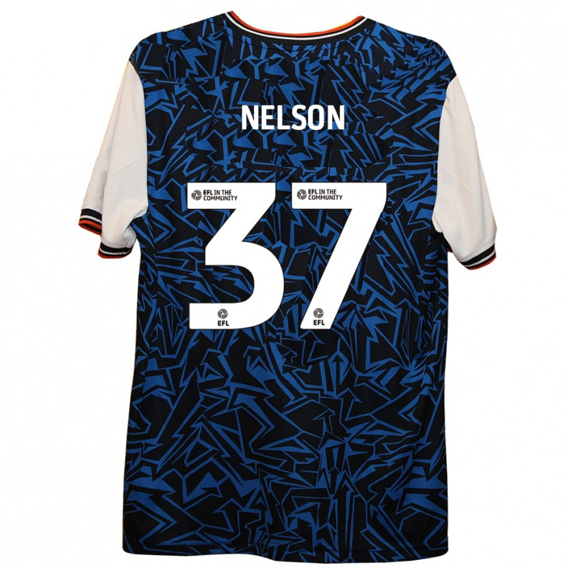 Danxen Men Zack Nelson #37 Blue Black White Away Jersey 2025/26 T-Shirt