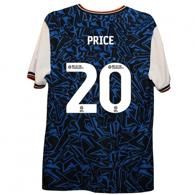Danxen Men Erin Price #20 Blue Black White Away Jersey 2025/26 T-Shirt