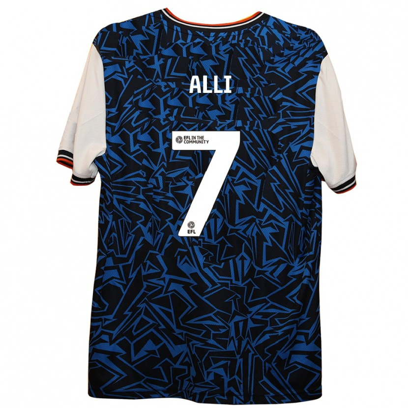 Danxen Men Millenic Alli #7 Blue Black White Away Jersey 2025/26 T-Shirt