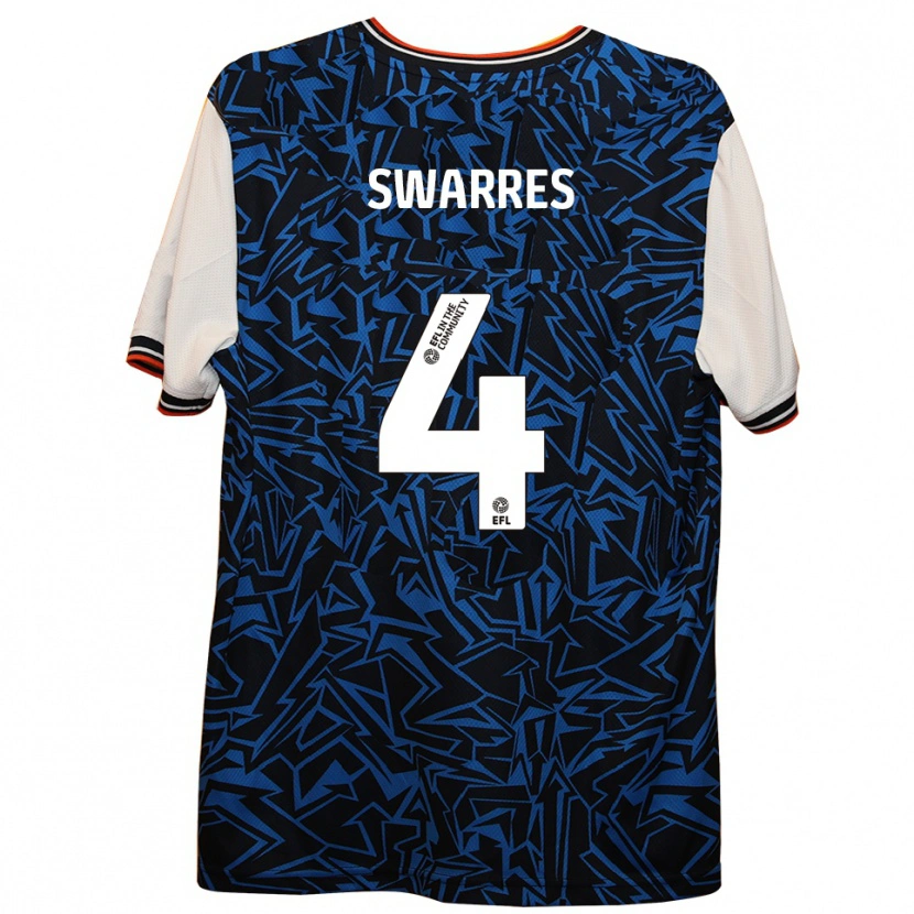 Danxen Men Shianne Swarres #4 Blue Black White Away Jersey 2025/26 T-Shirt