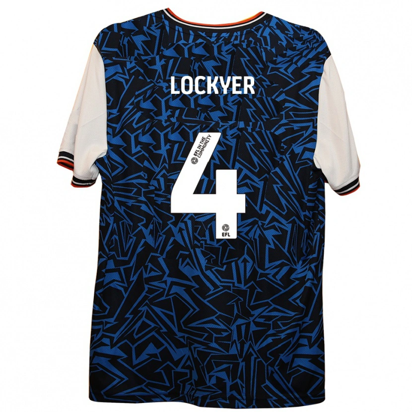 Danxen Men Tom Lockyer #4 Blue Black White Away Jersey 2025/26 T-Shirt
