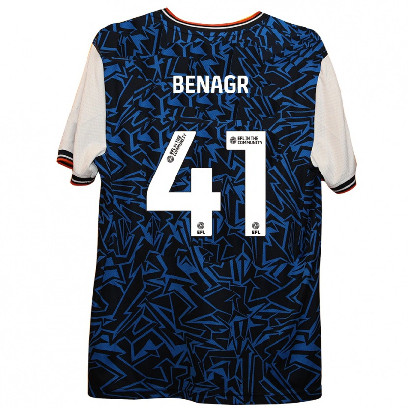 Danxen Men Benedict Benagr #41 Blue Black White Away Jersey 2025/26 T-Shirt