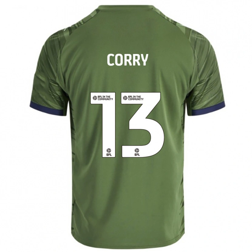 Danxen Men Neive Corry #13 Green White Away Jersey 2025/26 T-Shirt