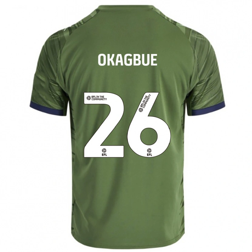 Danxen Men David Okagbue #26 Green White Away Jersey 2025/26 T-Shirt