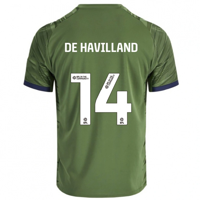 Danxen Men Ryan De Havilland #14 Green White Away Jersey 2025/26 T-Shirt