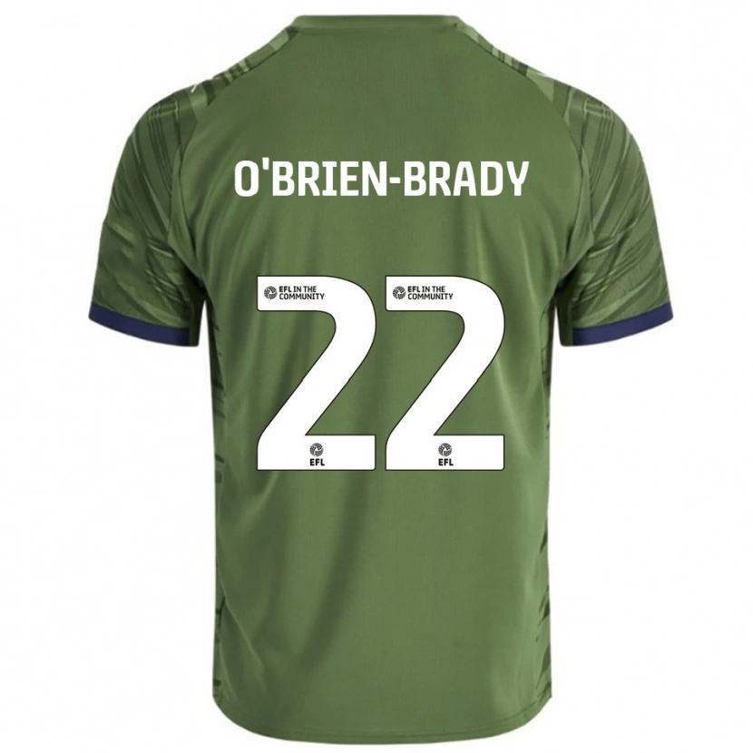 Danxen Men Donay O'brien-Brady #22 Green White Away Jersey 2025/26 T-Shirt