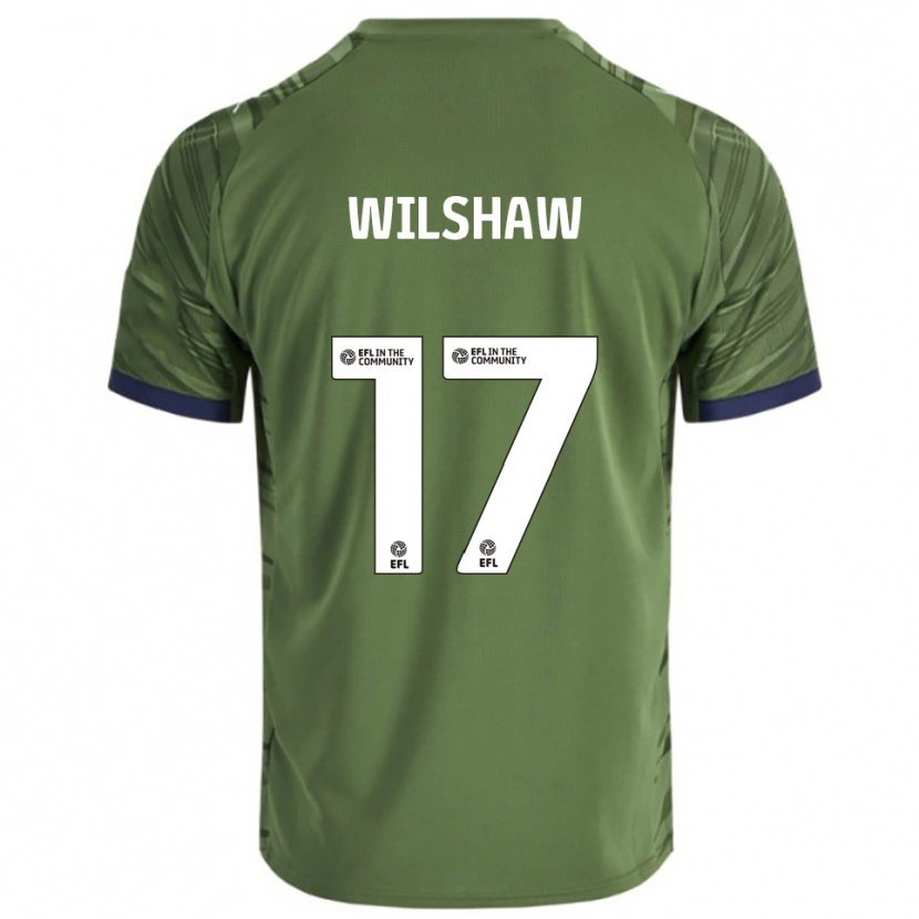 Danxen Men Lauren Wilshaw #17 Green White Away Jersey 2025/26 T-Shirt