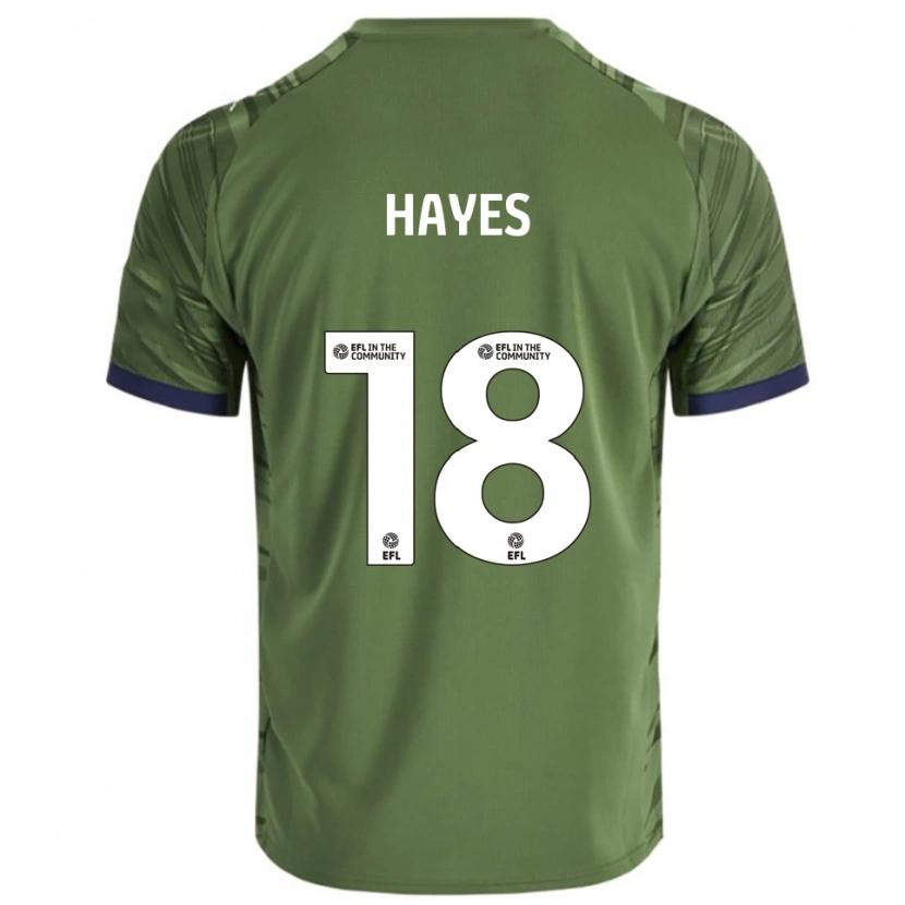 Danxen Men Cian Hayes #18 Green White Away Jersey 2025/26 T-Shirt