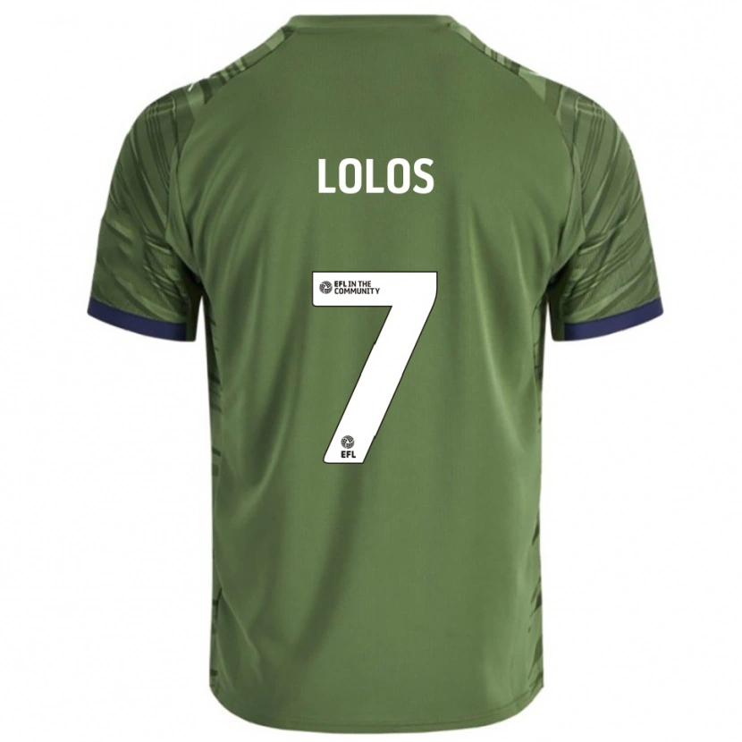Danxen Men Klaidi Lolos #7 Green White Away Jersey 2025/26 T-Shirt