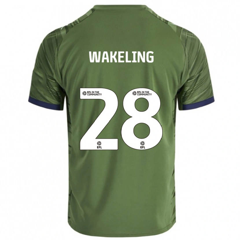 Danxen Men Jacob Wakeling #28 Green White Away Jersey 2025/26 T-Shirt