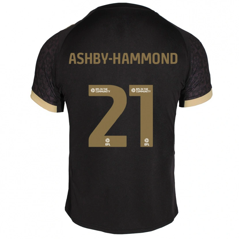Danxen Men Luca Ashby-Hammond #21 Black Gold Away Jersey 2025/26 T-Shirt