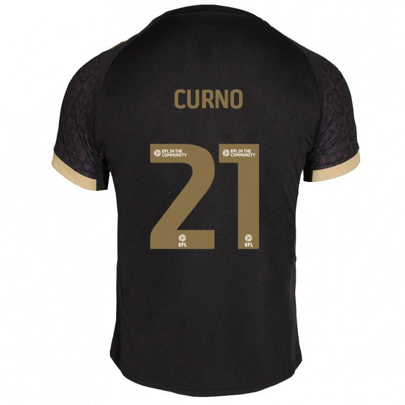 Danxen Men Maddi Curno #21 Black Gold Away Jersey 2025/26 T-Shirt