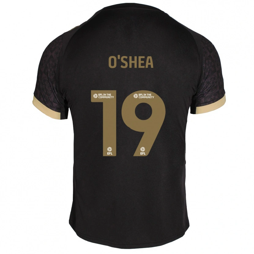 Danxen Men Erin O'shea #19 Black Gold Away Jersey 2025/26 T-Shirt