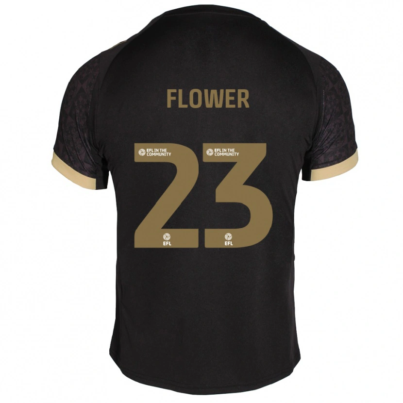 Danxen Men Jack Flower #23 Black Gold Away Jersey 2025/26 T-Shirt