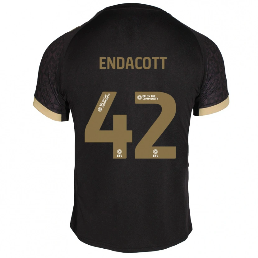 Danxen Men Jack Endacott #42 Black Gold Away Jersey 2025/26 T-Shirt