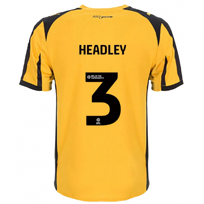 Danxen Men Jaheim Headley #3 Orange Black Away Jersey 2025/26 T-Shirt