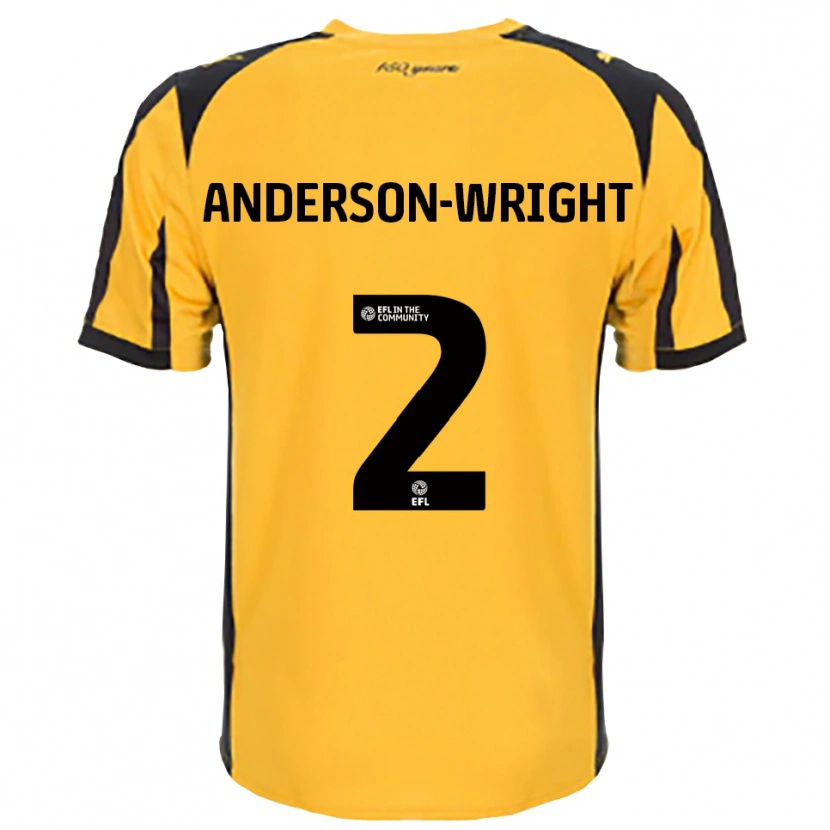 Danxen Men Daisy Anderson-Wright #2 Orange Black Away Jersey 2025/26 T-Shirt