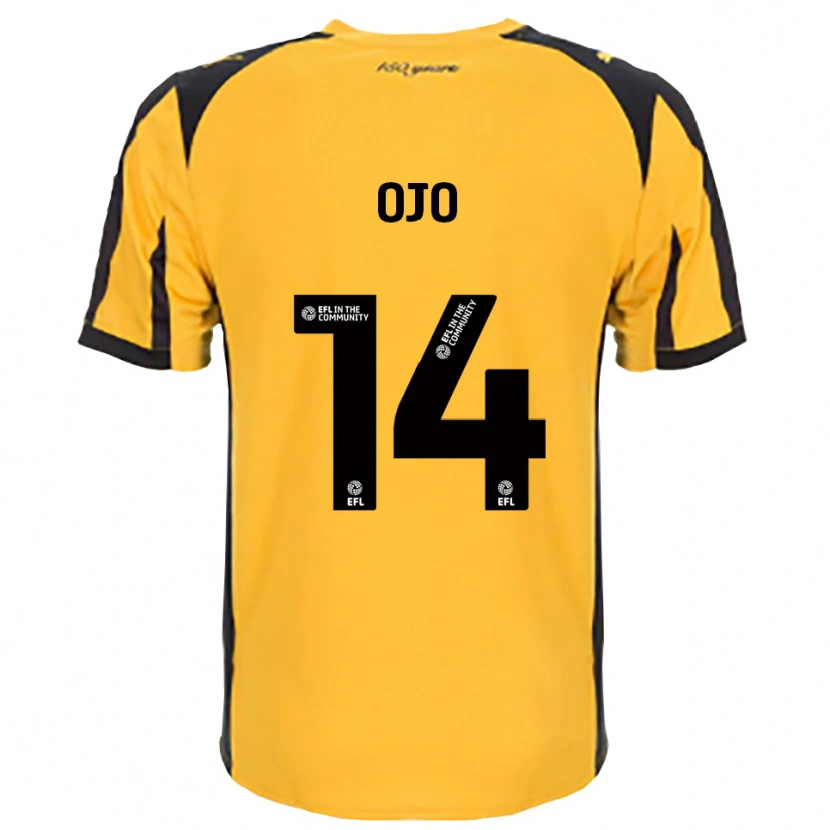 Danxen Men Funso Ojo #14 Orange Black Away Jersey 2025/26 T-Shirt