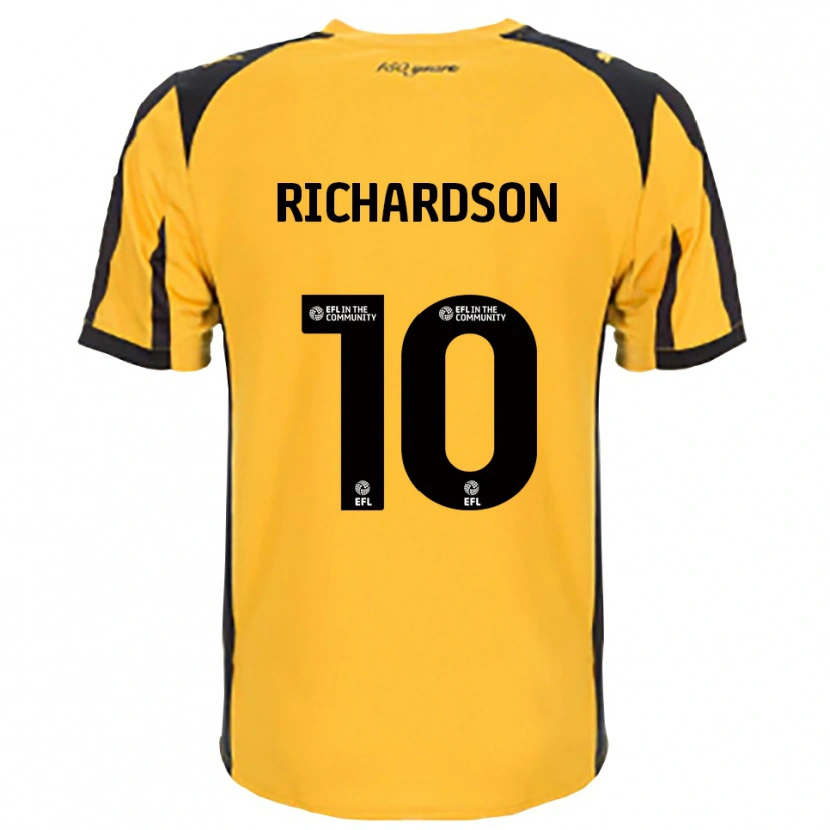 Danxen Men Kelsey Richardson #10 Orange Black Away Jersey 2025/26 T-Shirt