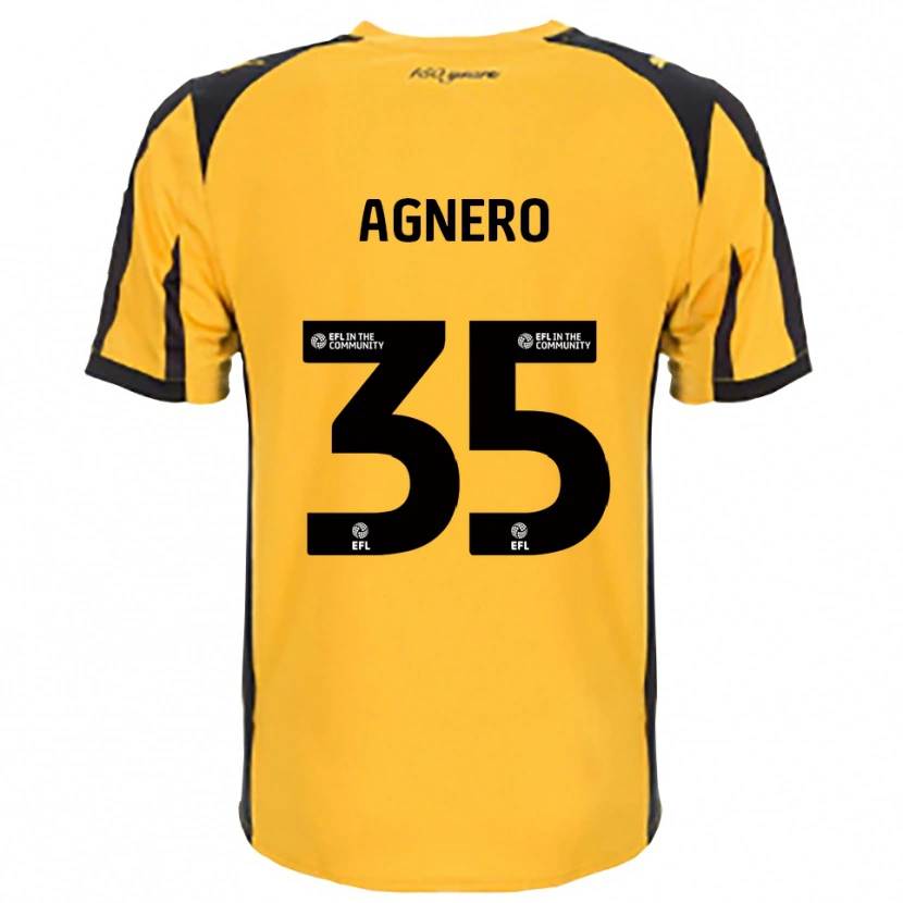 Danxen Men Karl Agnero #35 Orange Black Away Jersey 2025/26 T-Shirt