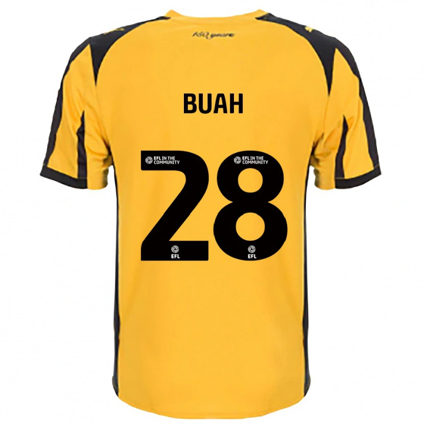 Danxen Men Andrew Buah #28 Orange Black Away Jersey 2025/26 T-Shirt