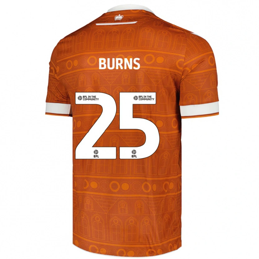 Danxen Men Jacqueline Burns #25 Orange White Away Jersey 2025/26 T-Shirt