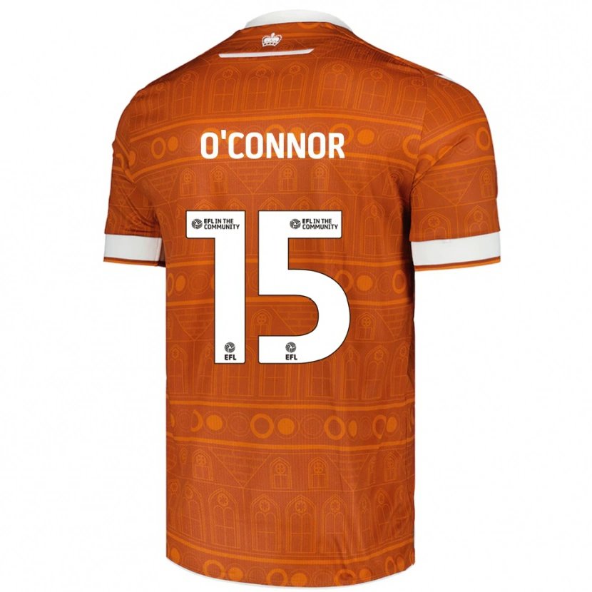 Danxen Men Paudie O'connor #15 Orange White Away Jersey 2025/26 T-Shirt