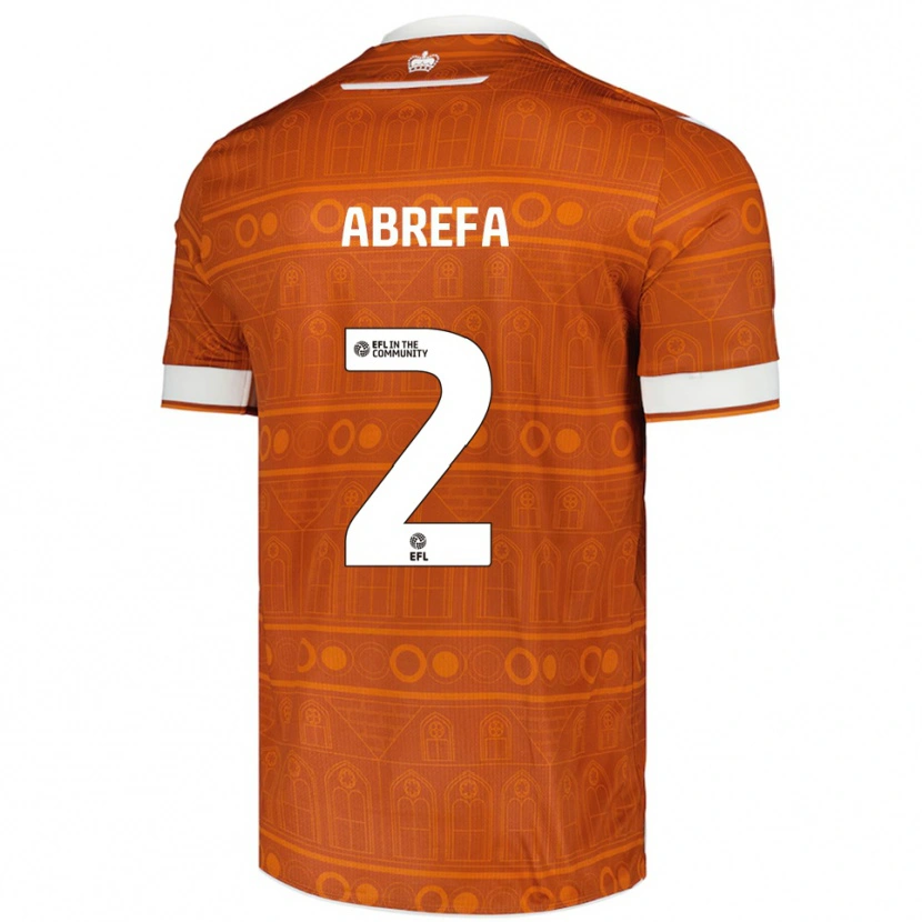Danxen Men Kelvin Abrefa #2 Orange White Away Jersey 2025/26 T-Shirt